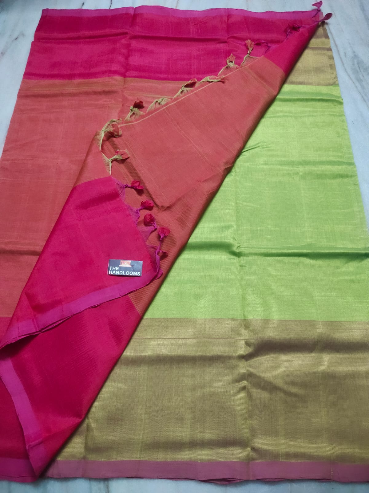 Mangalagiri Pure Handloom Pattu by Cotton Saree