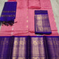 Mangalagiri Pure Handloom Orginal Kuppatam Pattu Silk Cotton Lehenga Material