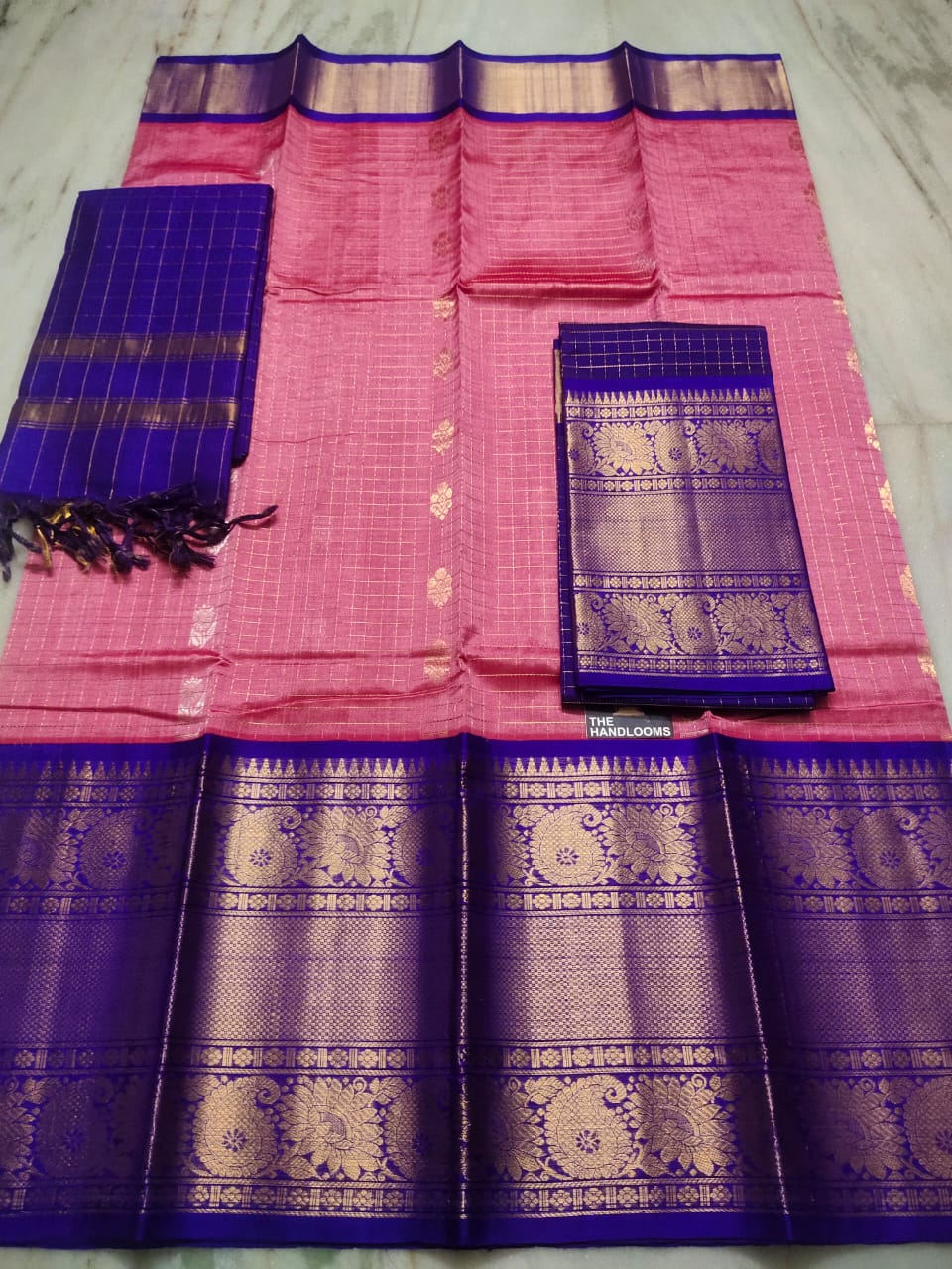 Mangalagiri Pure Handloom Orginal Kuppatam Pattu Silk Cotton Lehenga Material