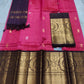 Mangalagiri Pure Handloom Orginal Kuppatam Pattu Silk Cotton Lehenga Material