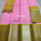 Mangalagiri Pure Handloom Orginal Kuppatam Pattu Silk Cotton Lehenga Material