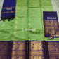 Mangalagiri Pure Handloom Orginal Kuppatam Pattu Silk Cotton Lehenga Material