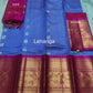 Mangalagiri Pure Handloom Orginal Kuppatam Pattu Silk Cotton Lehenga Material