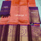 Mangalagiri Pure Handloom Orginal Kuppatam Pattu Silk Cotton Lehenga Material