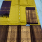Mangalagiri Pure Handloom Orginal Kuppatam Pattu Silk Cotton Lehenga Material