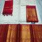 Mangalagiri Pure Handloom Orginal Kuppatam Pattu Silk Cotton Lehenga Material