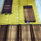 Mangalagiri Pure Handloom Orginal Kuppatam Pattu Silk Cotton Lehenga Material