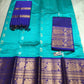 Mangalagiri Pure Handloom Orginal Kuppatam Pattu Silk Cotton Lehenga Material