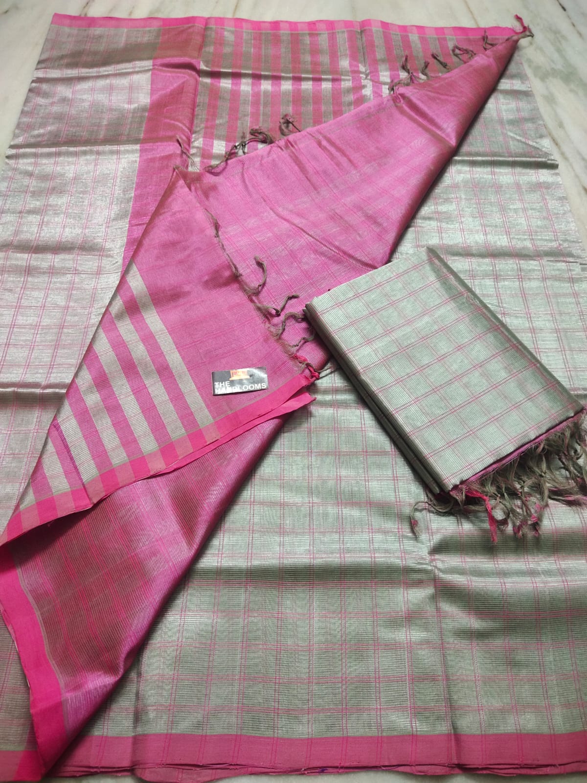 Mangalagiri Pure Handloom Pattu by Cotton Saree