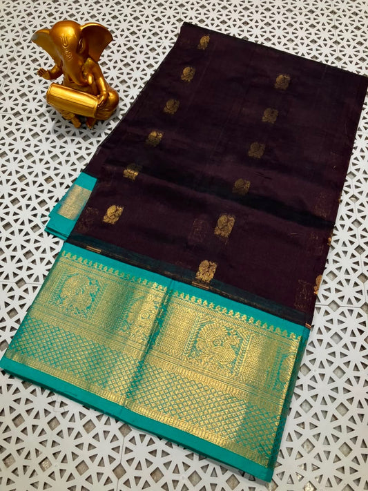 Mangalagiri kuppatam pattu kanchi border saree