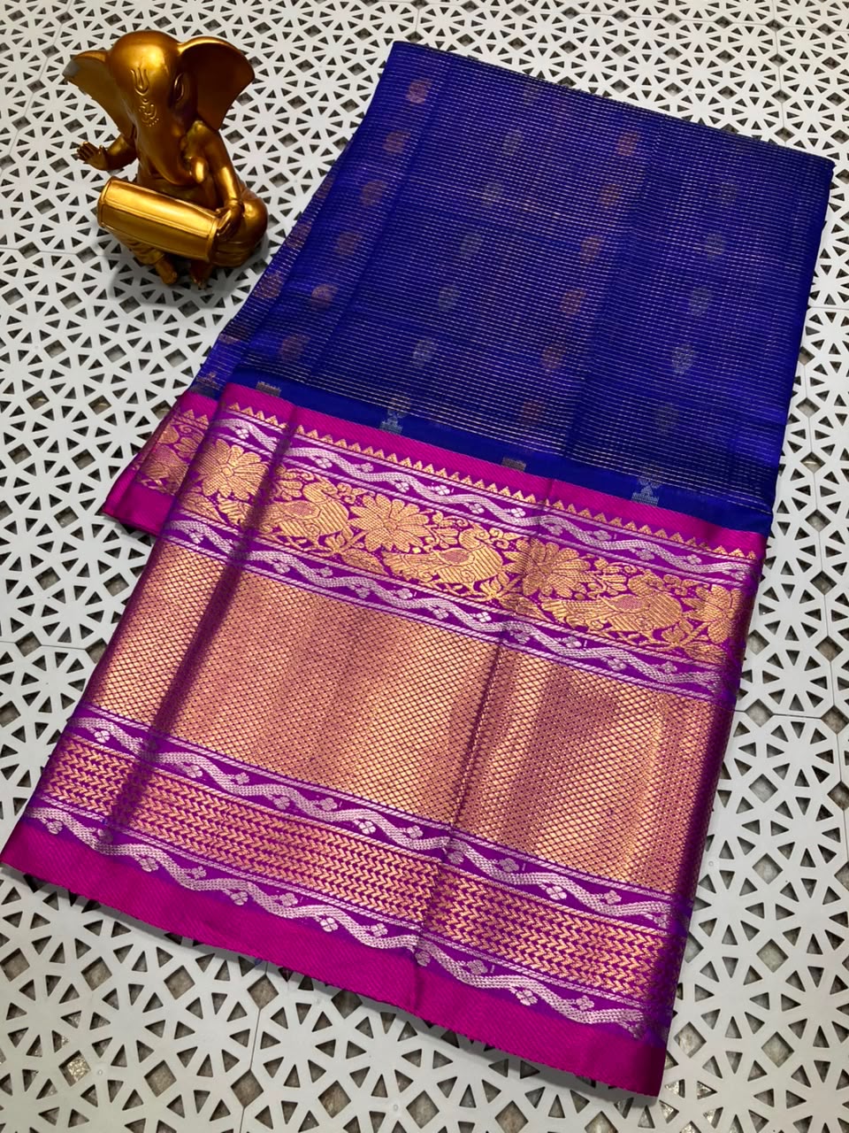 Mangalagiri kuppatam pattu kanchi border saree