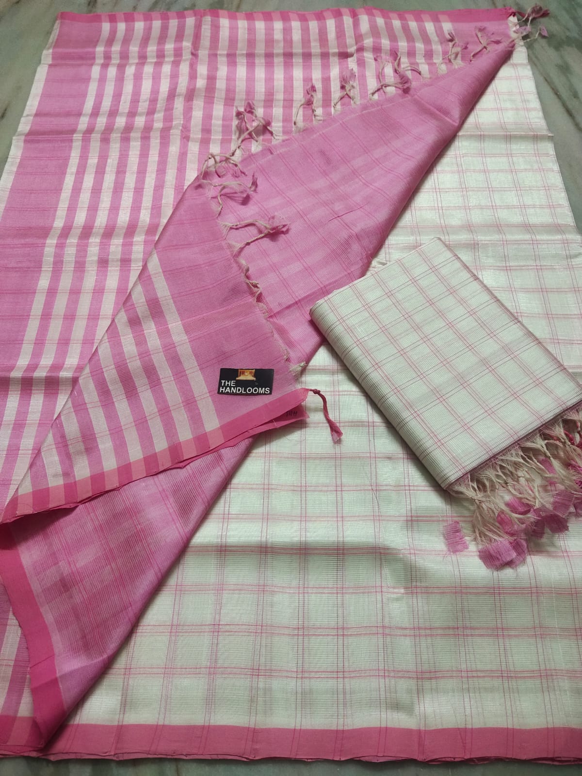 Mangalagiri Pure Handloom Pattu by Cotton Saree