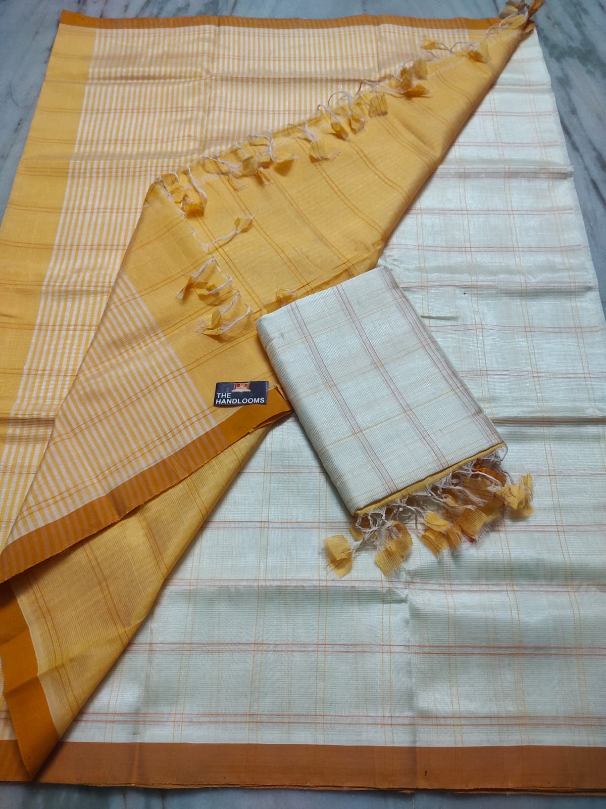 Mangalagiri Pure Handloom Pattu by Cotton Saree
