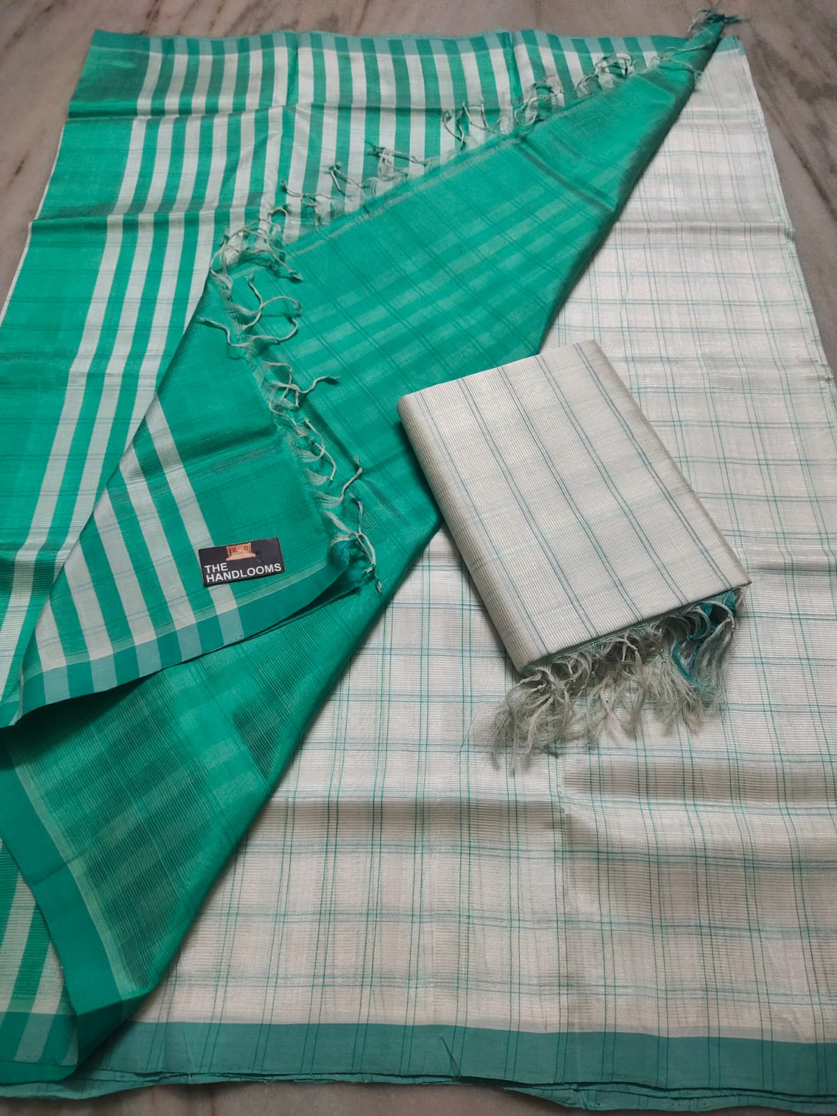 Mangalagiri Pure Handloom Pattu by Cotton Saree
