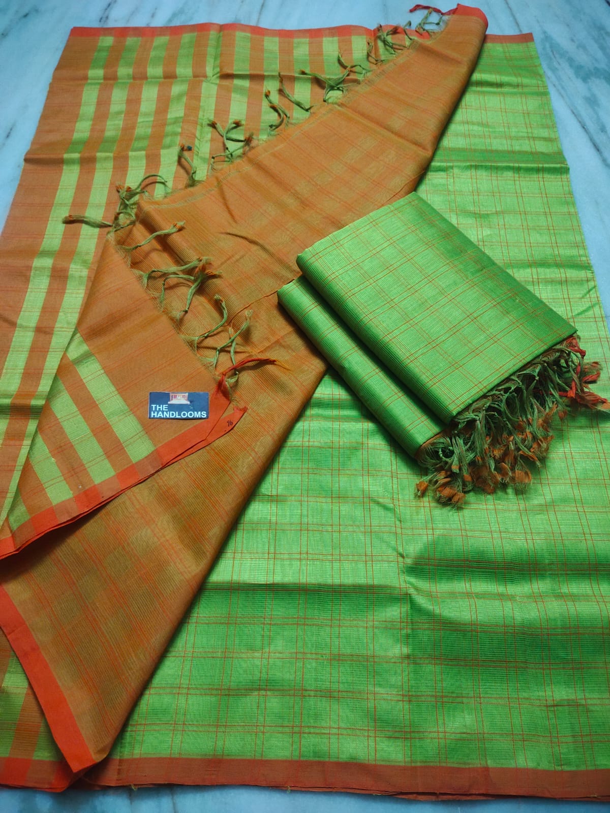 Mangalagiri Pure Handloom Pattu by Cotton Saree