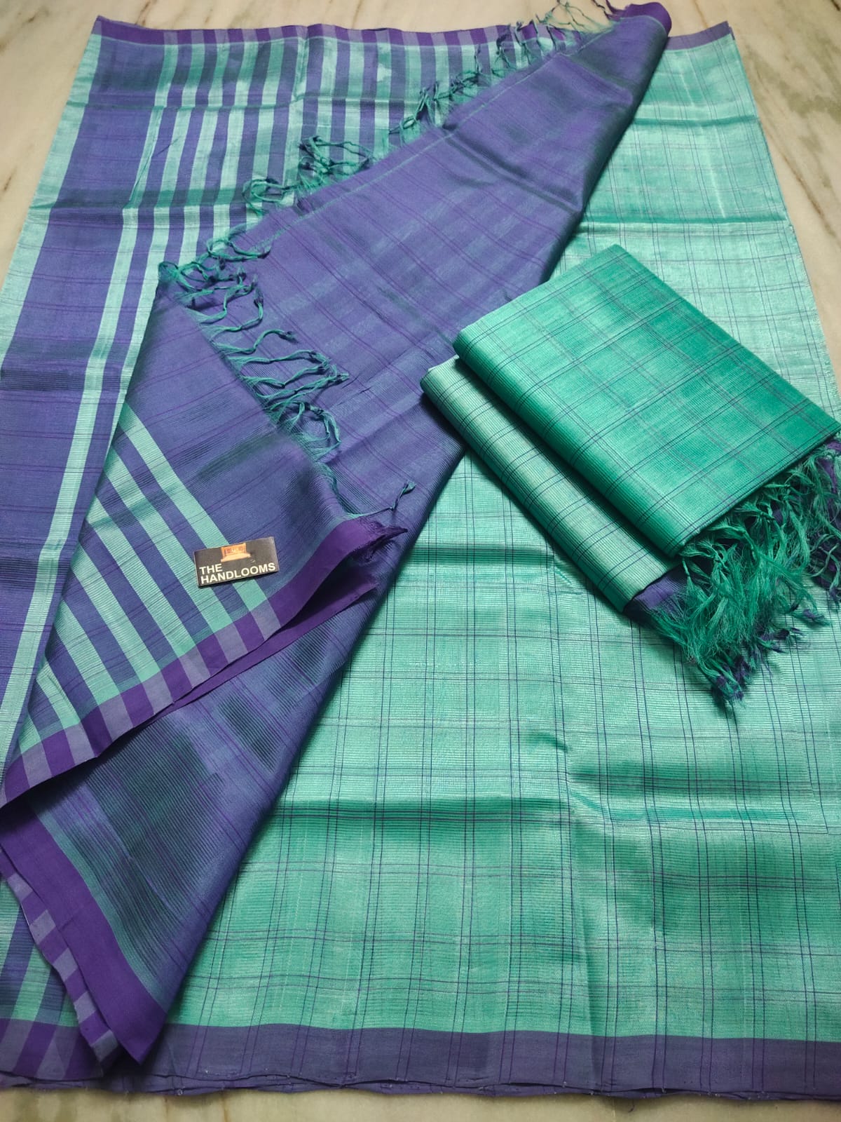 Mangalagiri Pure Handloom Pattu by Cotton Saree