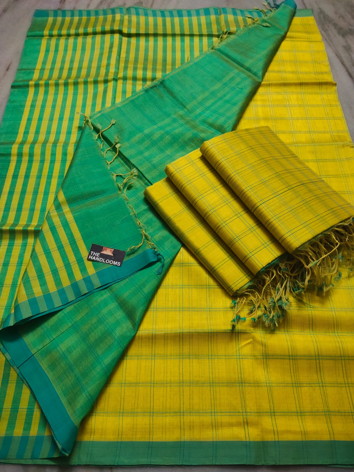 Mangalagiri Pure Handloom Pattu by Cotton Saree