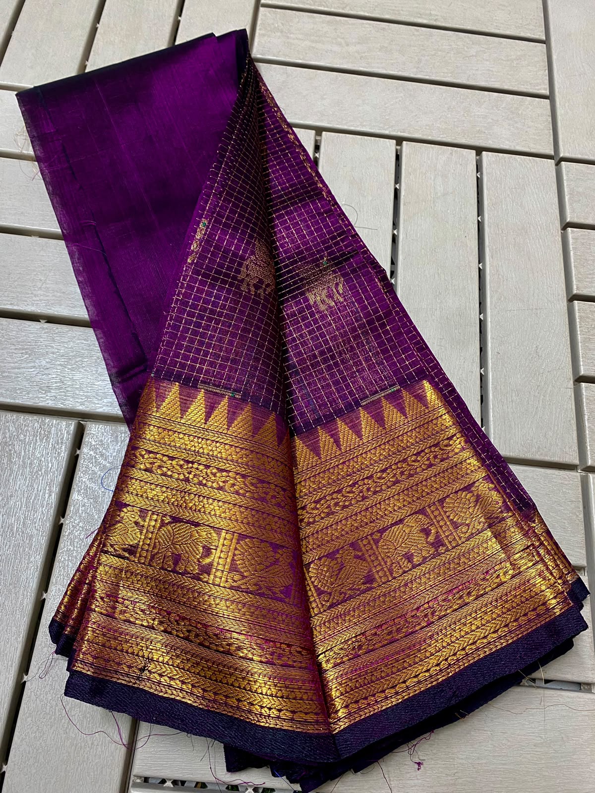 Kuppadam Pattu Kanchi Border Saree