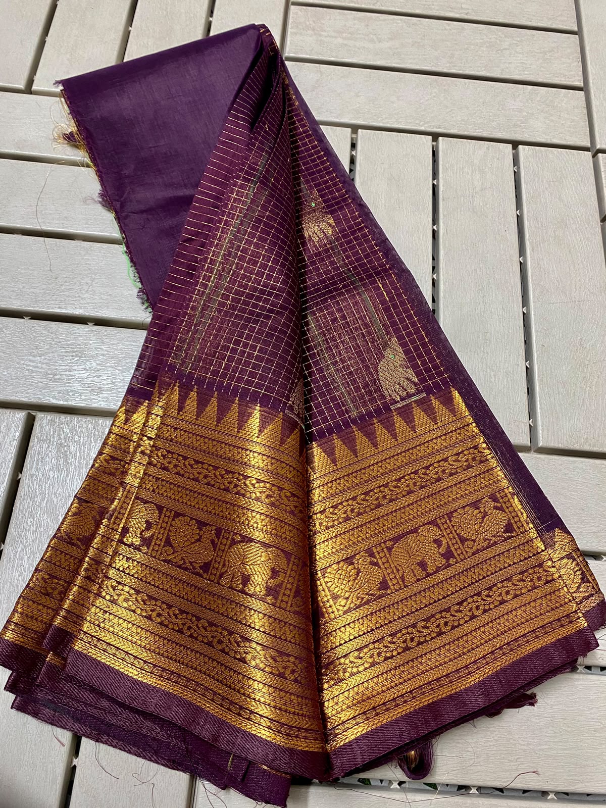 Kuppadam Pattu Kanchi Border Saree