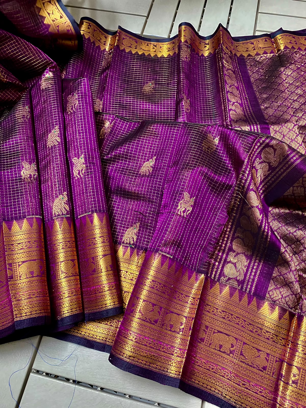 Kuppadam Pattu Kanchi Border Saree