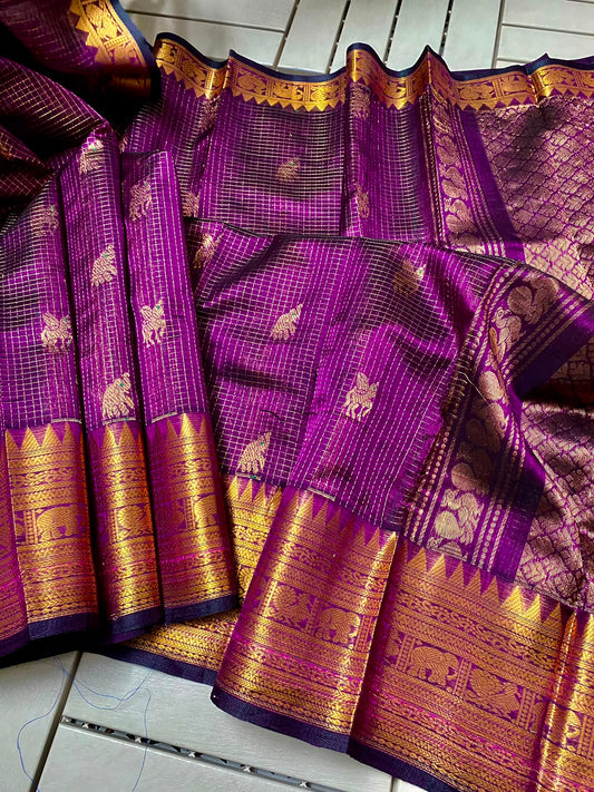 Kuppadam Pattu Kanchi Border Saree