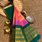 Mangalagiri pure kuppatam pattu silk cotton temple border saree