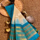 Mangalagiri pure kuppatam pattu silk cotton temple border saree
