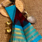 Mangalagiri pure kuppatam pattu silk cotton temple border saree