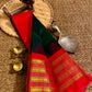 Mangalagiri pure kuppatam pattu silk cotton temple border saree