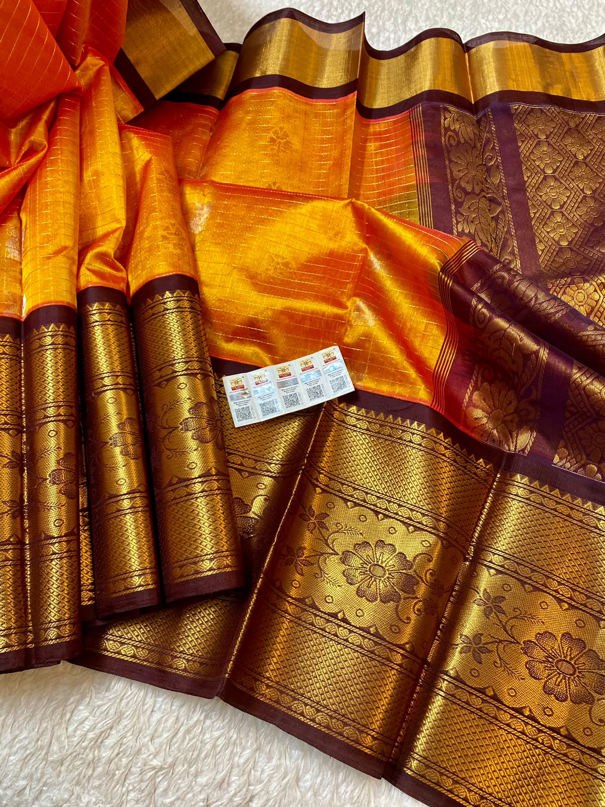 Mangalagiri pure kuppatam pattu silk cotton saree