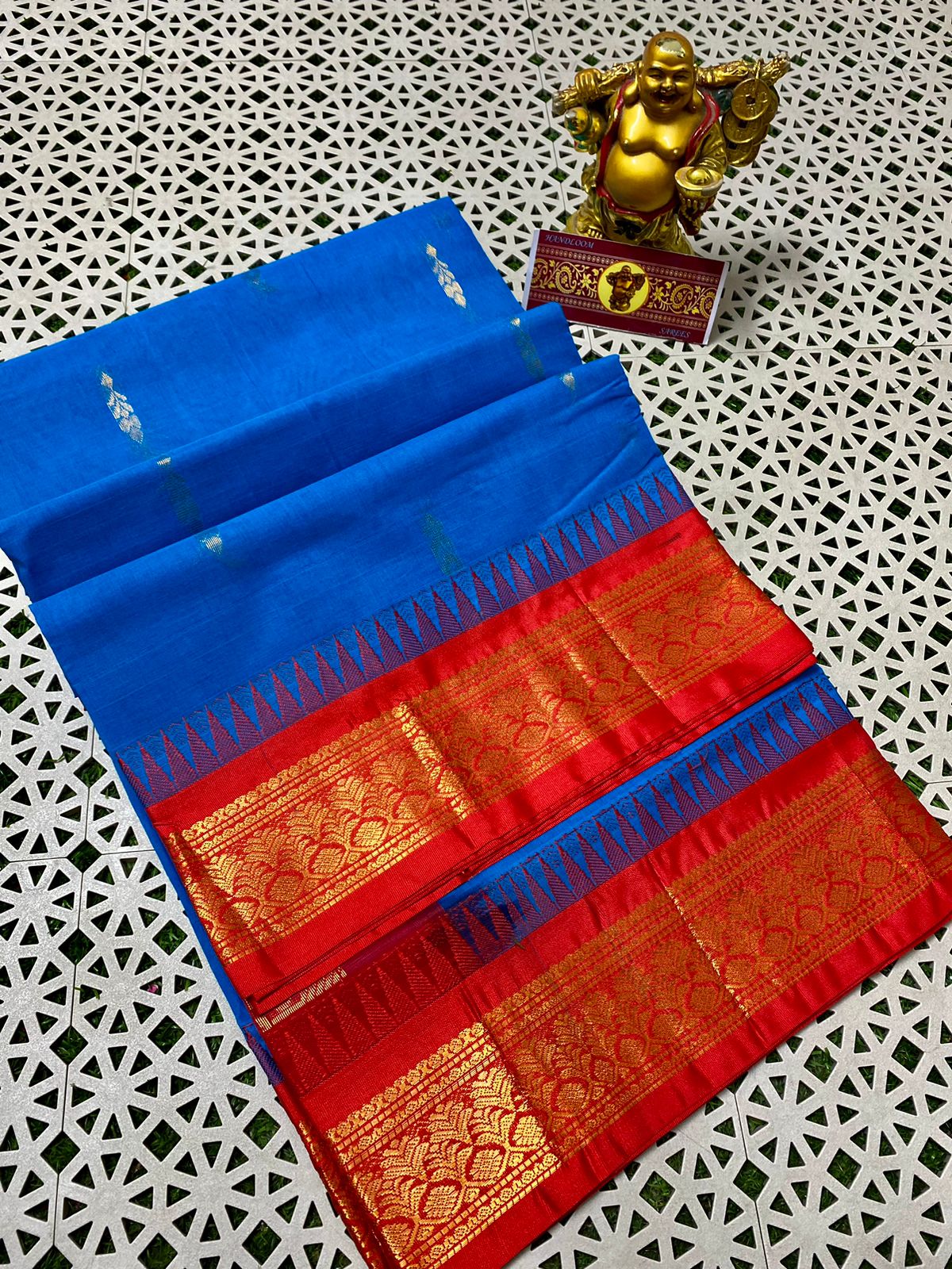 Pure Handloom Gadwal Cotton Saree