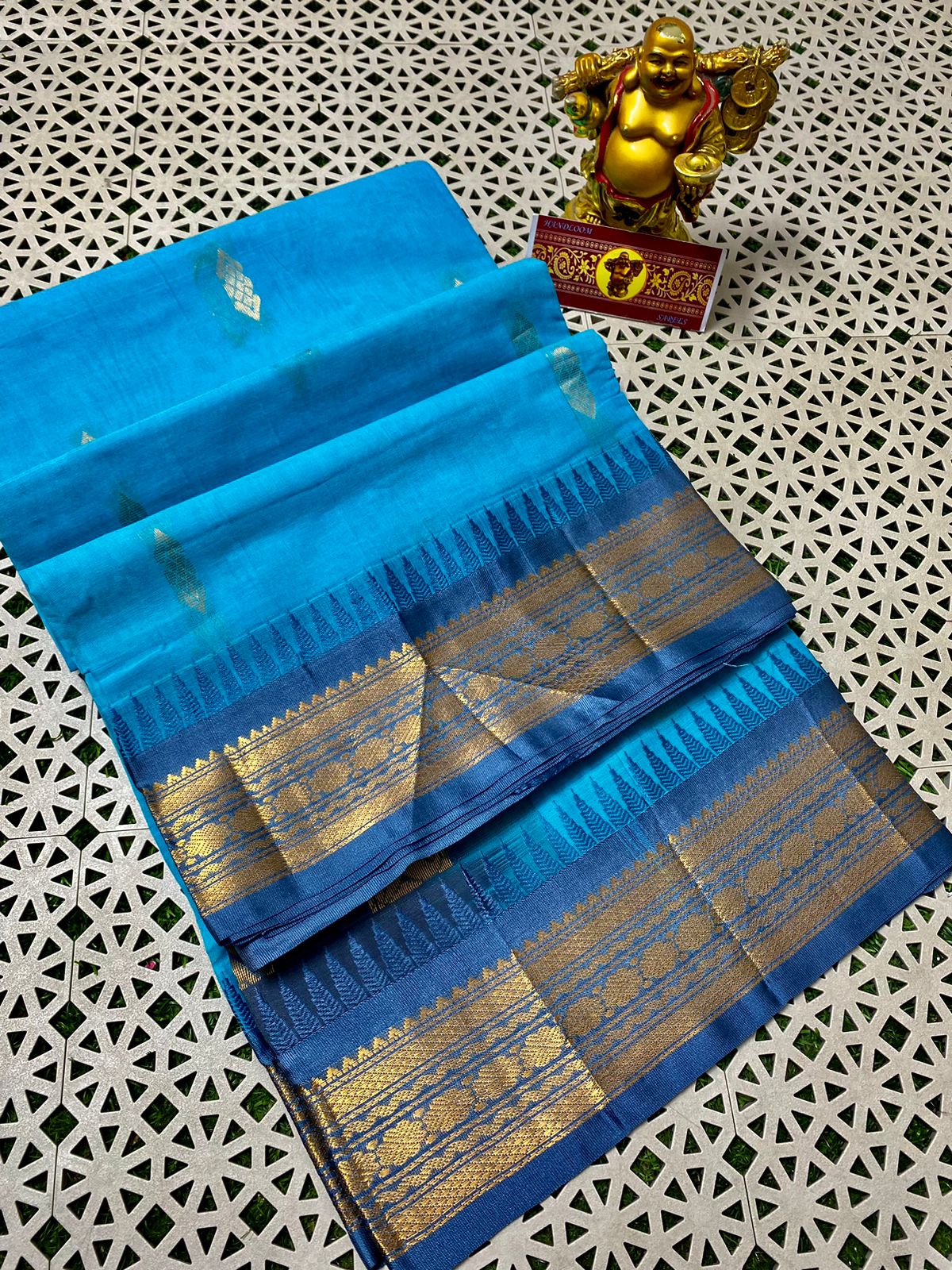 Pure Handloom Gadwal Cotton Saree