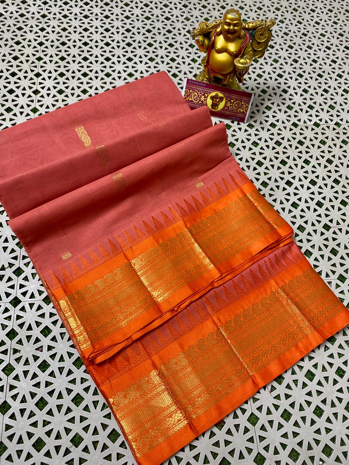 Pure Handloom Gadwal Cotton Saree