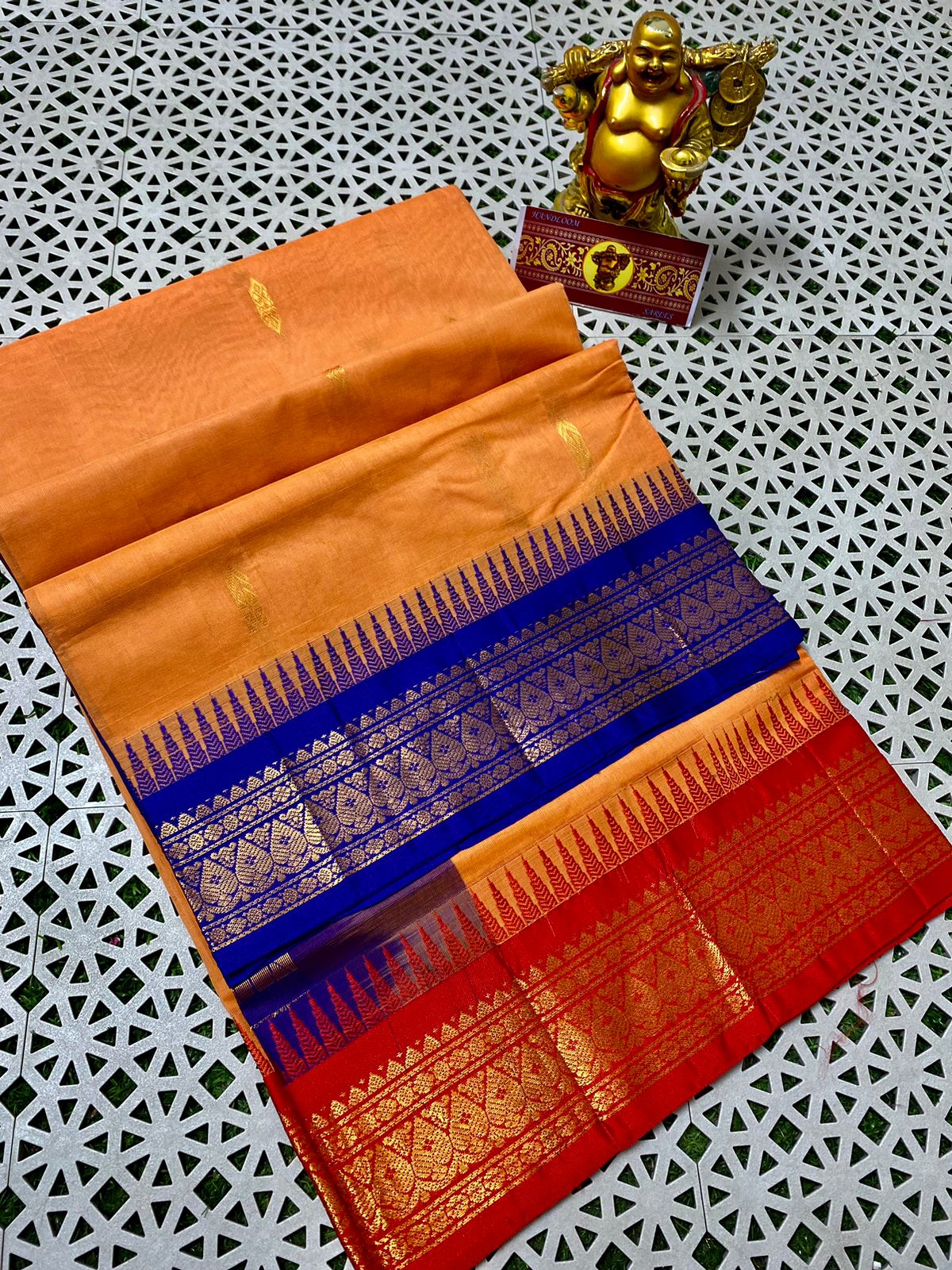 Pure Handloom Gadwal Cotton Saree