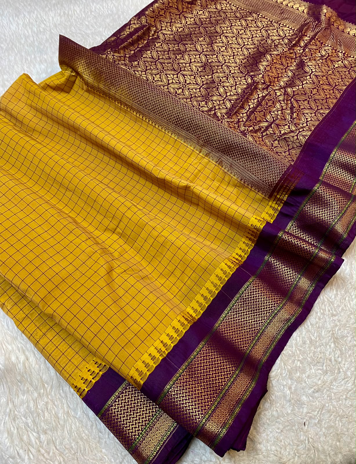 Pure Gadwal Cotton Saree
