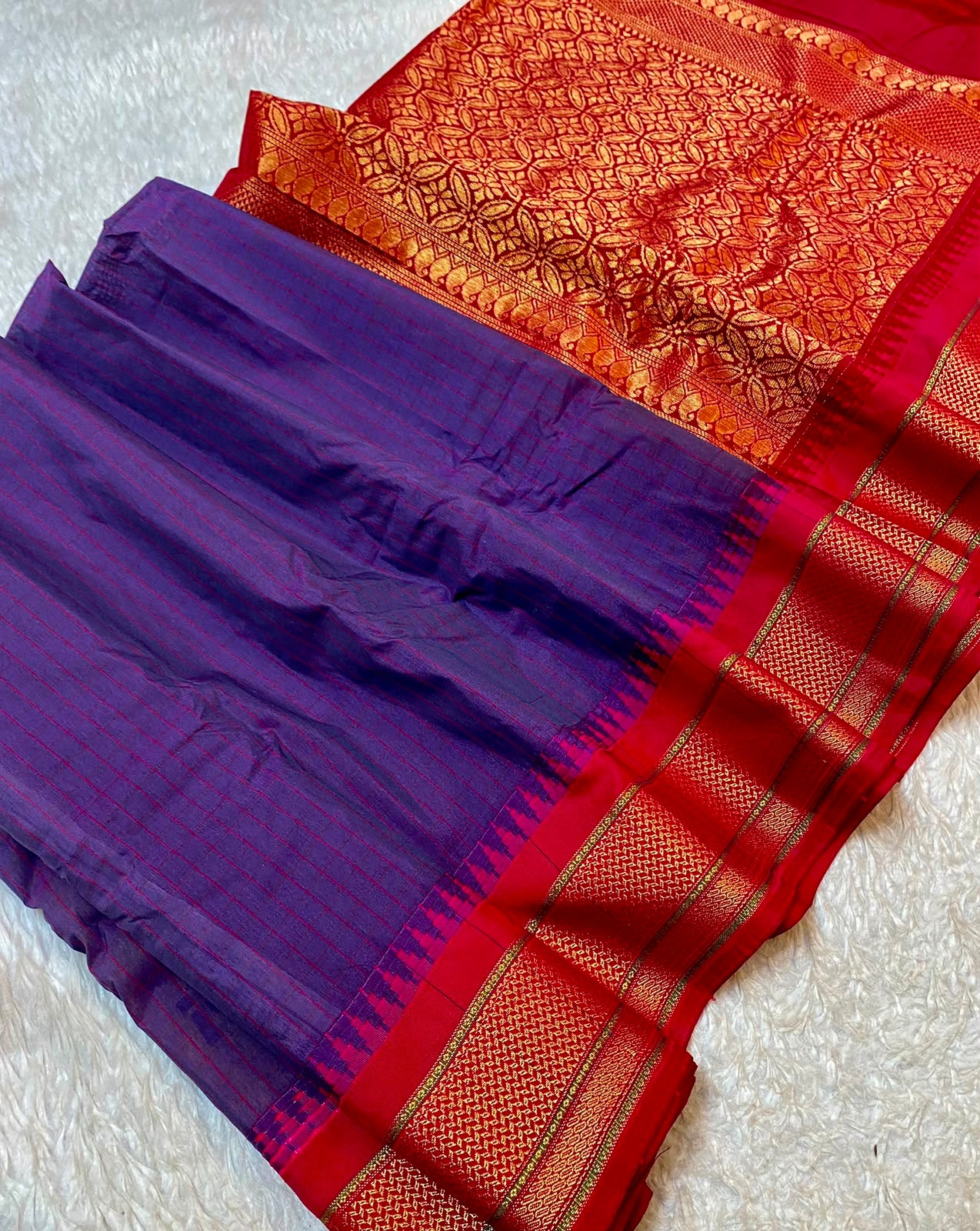 Pure Gadwal Cotton Saree