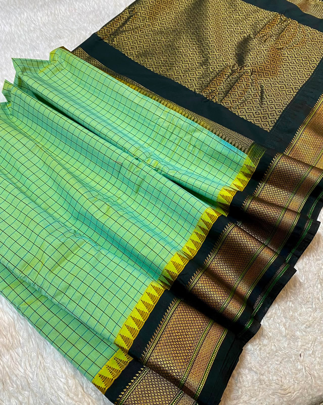 Pure Gadwal Cotton Saree