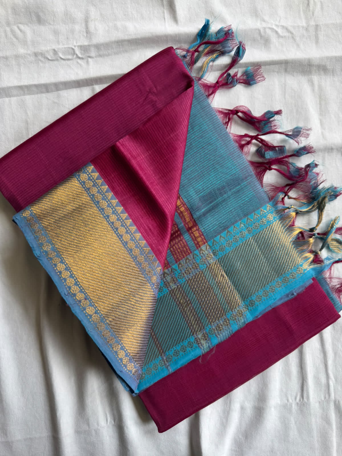 Mangalagiri pure pattu by cotton saree