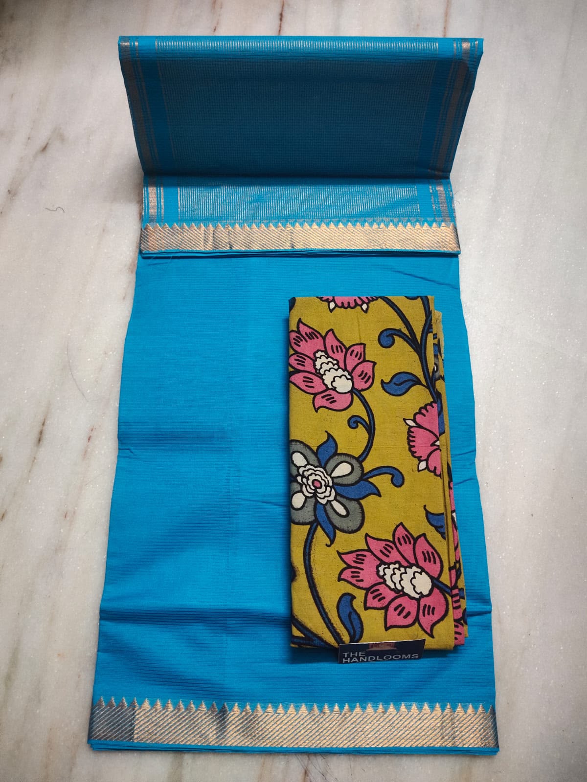 Mangalagiri Pure Handloom Original Cotton by Cotton Saree