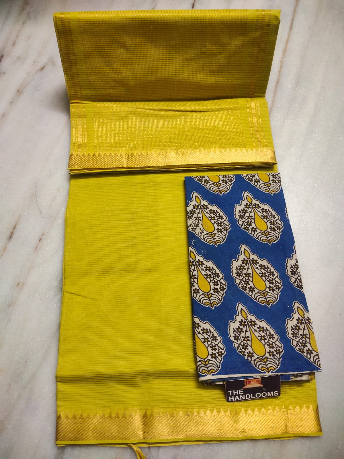 Mangalagiri Pure Handloom Original Cotton by Cotton Saree