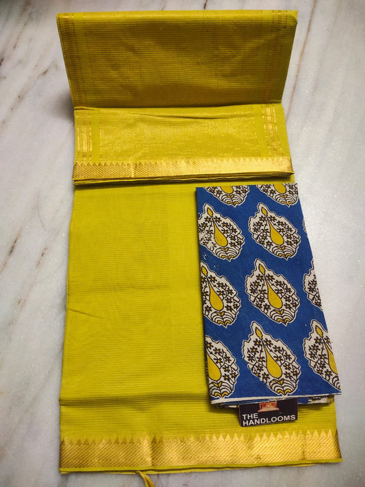 Mangalagiri Pure Handloom Original Cotton by Cotton Saree