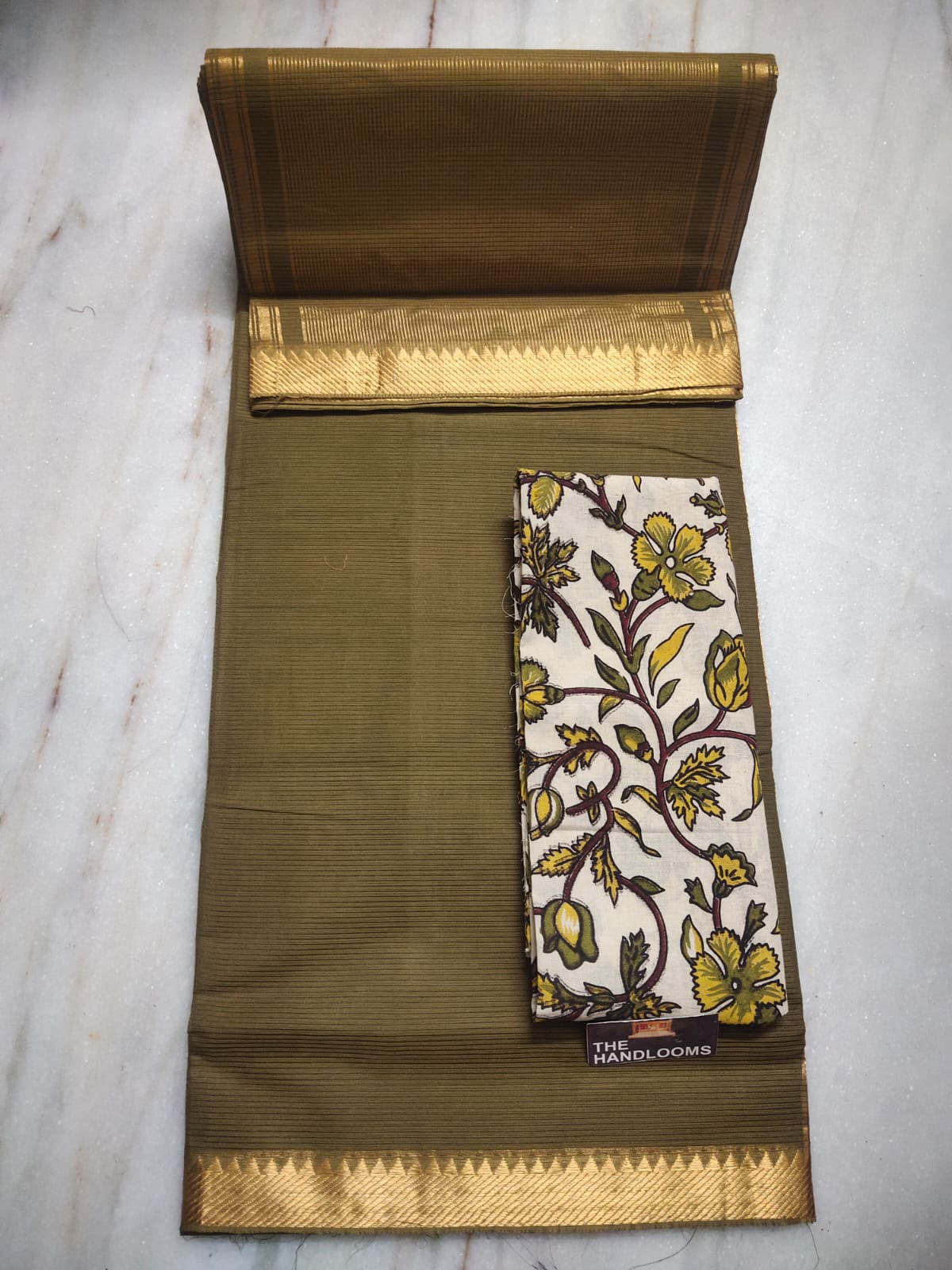 Mangalagiri Pure Handloom Original Cotton by Cotton Saree