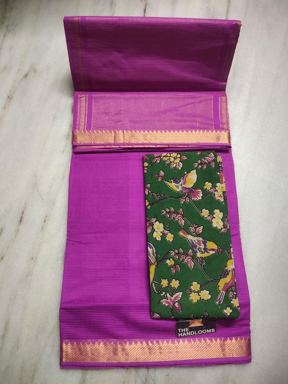 Mangalagiri Pure Handloom Original Cotton by Cotton Saree