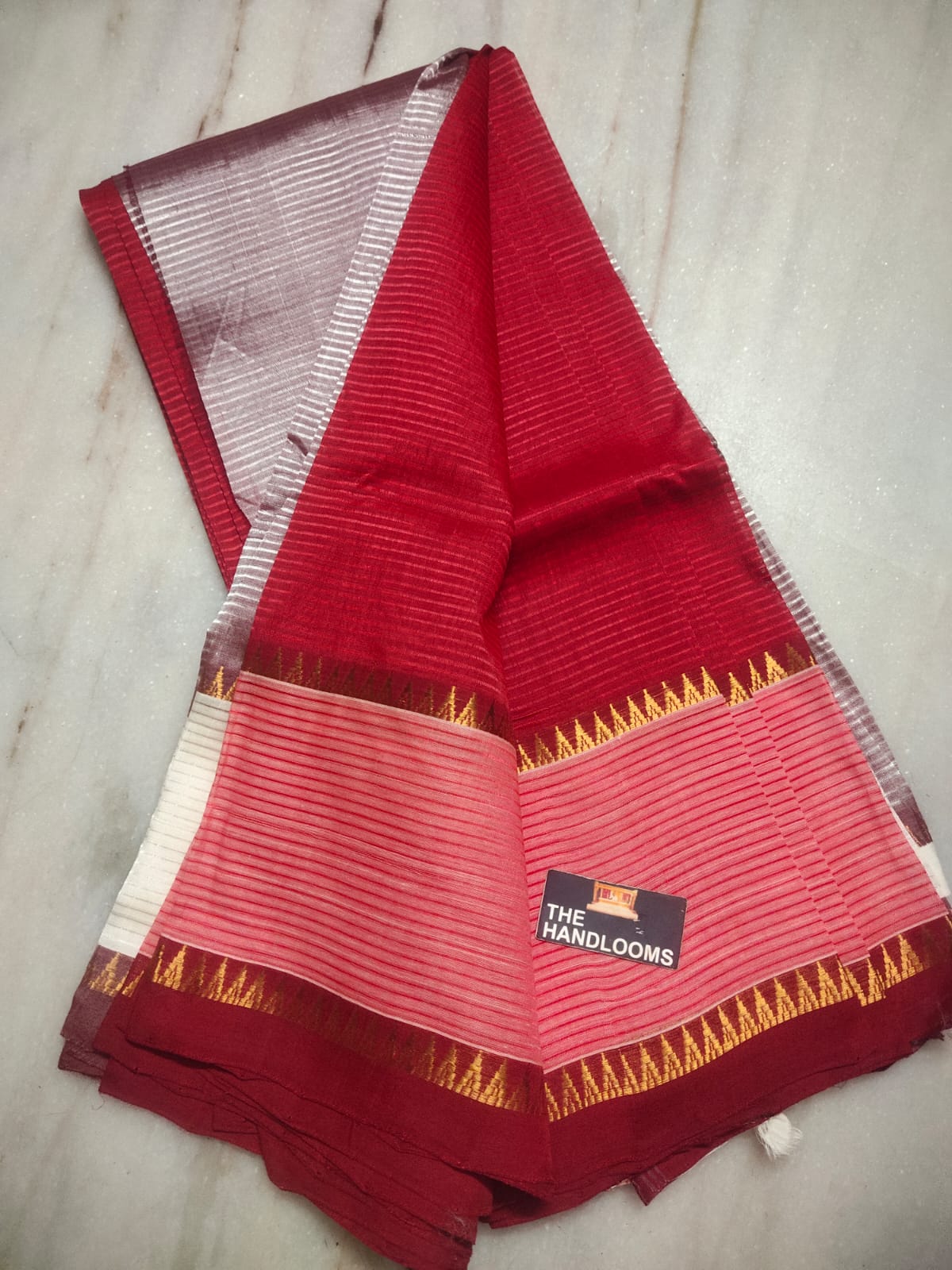 Mangalagiri pattu plain check saree