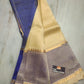 Mangalagiri pattu plain check saree