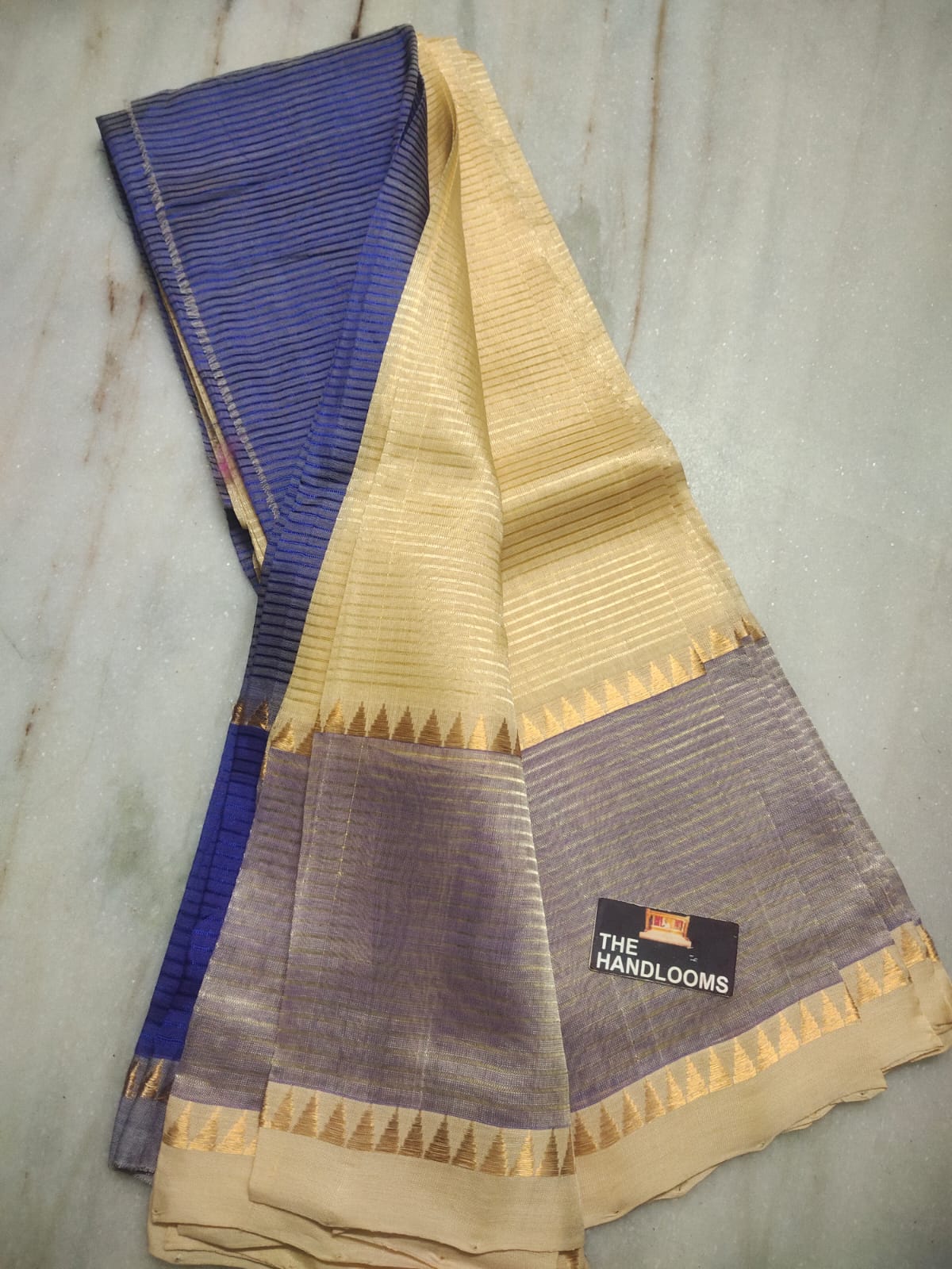 Mangalagiri pattu plain check saree
