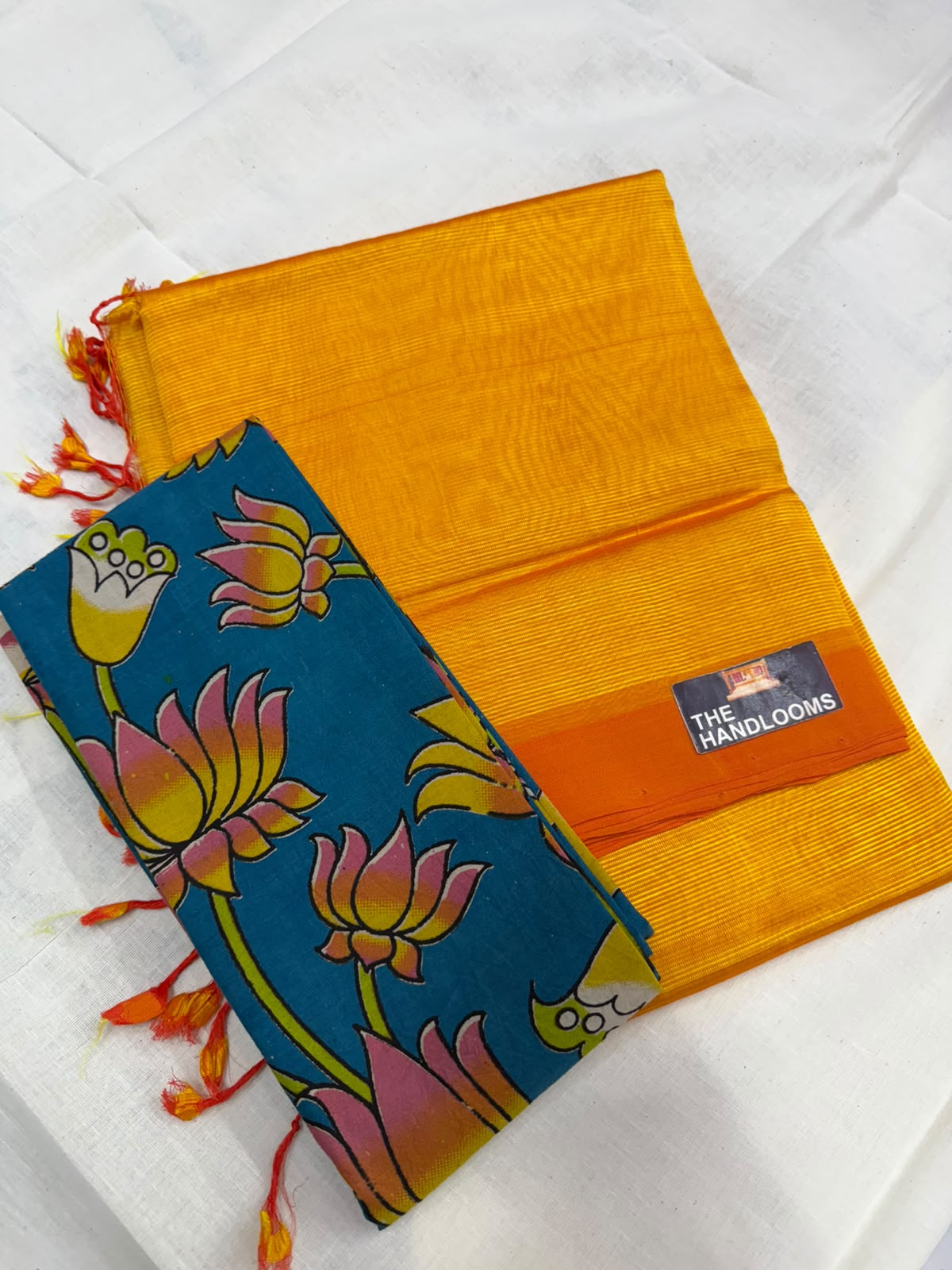Mangalagiri plain pattu by cotton handloom saree