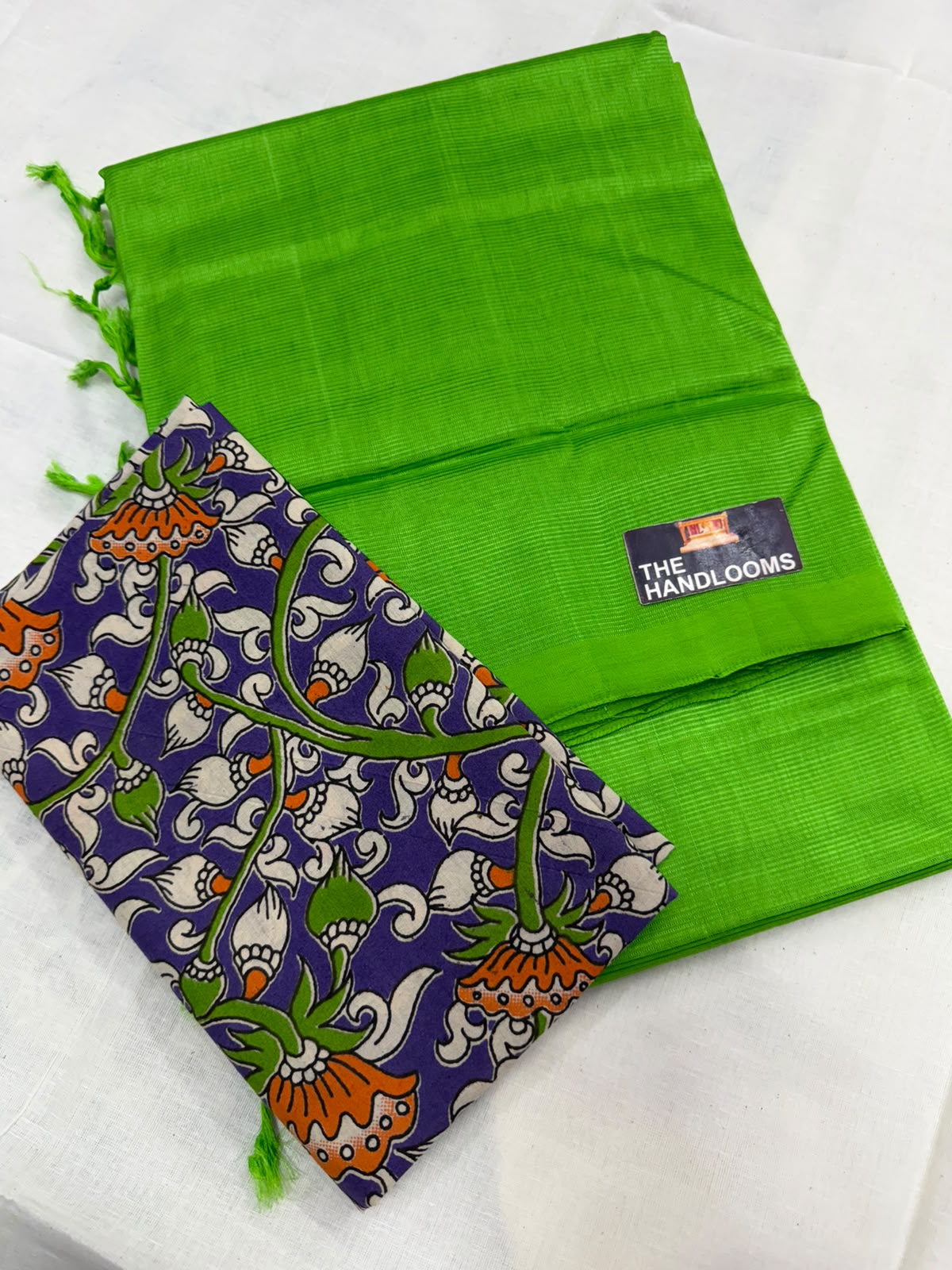 Mangalagiri plain pattu by cotton handloom saree