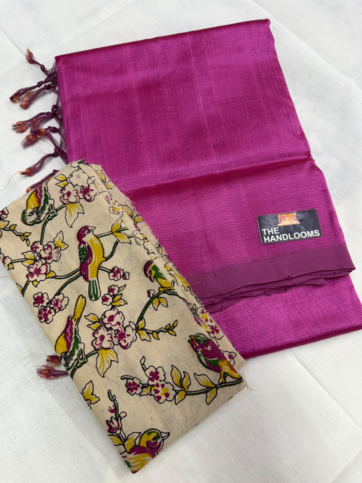 Mangalagiri plain pattu by cotton handloom saree