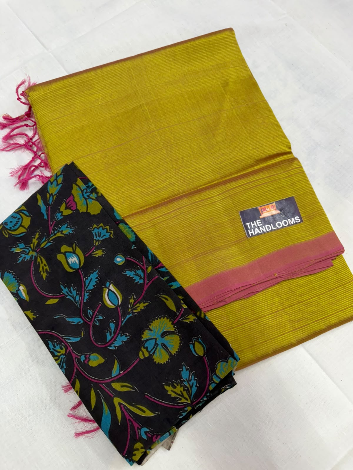 Mangalagiri plain pattu by cotton handloom saree